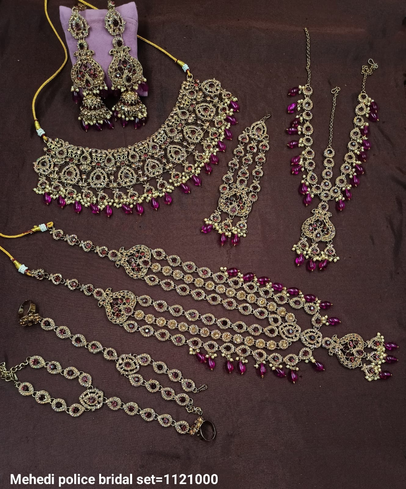 Lucentemarket Traditional Antique Bridal Jewelry Set – Timeless Elegance for Weddings